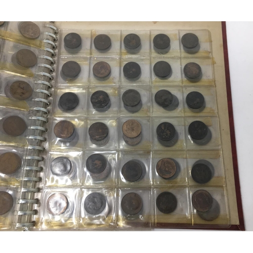 43 - An Album of British Copper Issues, Victoria - Queen Elizabeth II, Quarter Farthing - Half Penny