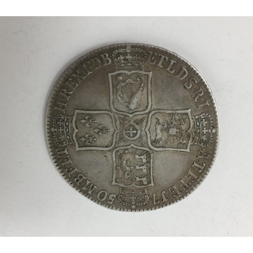 70 - George II Half Crown 1750