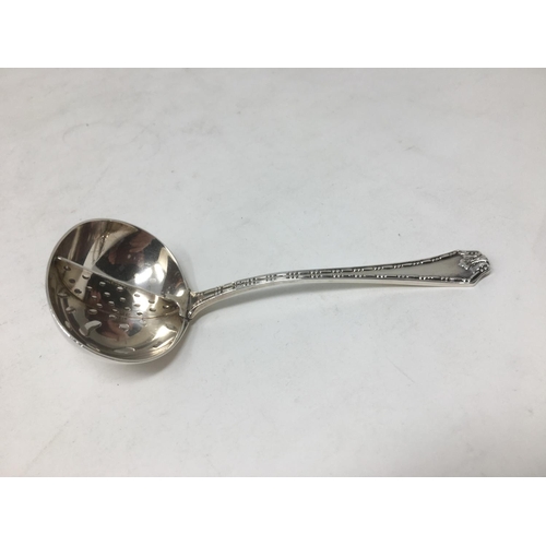 142 - A George IV Sauce Ladle old English pattern engraved initials, London 1823, and another with central... 