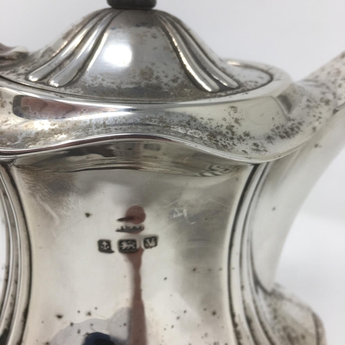 183 - A George V silver Hot Water Jug of lobed form, Birmingam 1920, 542g