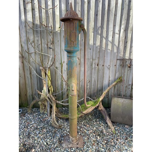 769 - A Victorian cast iron Water Pump by Turner of Newport, 6ft 2in H