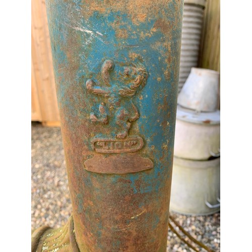 769 - A Victorian cast iron Water Pump by Turner of Newport, 6ft 2in H