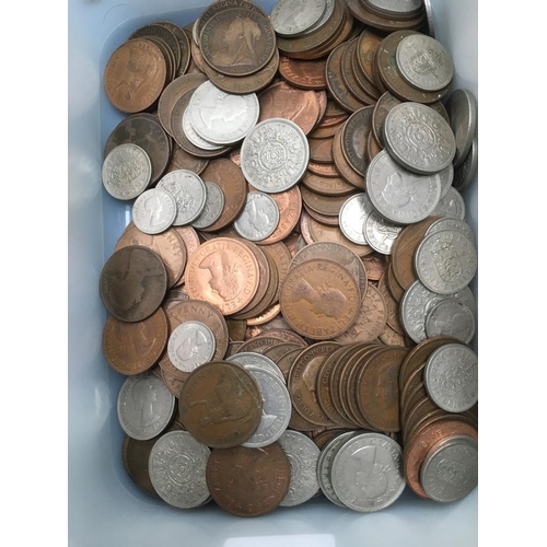 281 - A box of coins, mostly pre-decimal