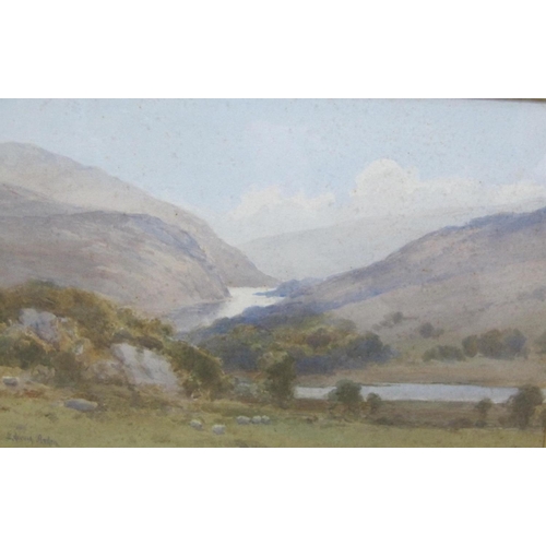 340 - EDWARD ARDEN. Looking towards Loch Katrine, signed, watercolour, 11 x 16 1/2 in.