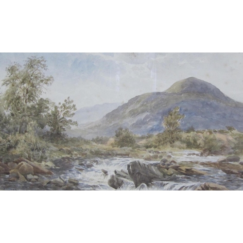 360 - JOHN CARLISLE. 'Glen Croy, Isle of Arran', signed and dated 1888, watercolour, 11 1/2 x 19 in; and a... 