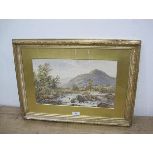 360 - JOHN CARLISLE. 'Glen Croy, Isle of Arran', signed and dated 1888, watercolour, 11 1/2 x 19 in; and a... 