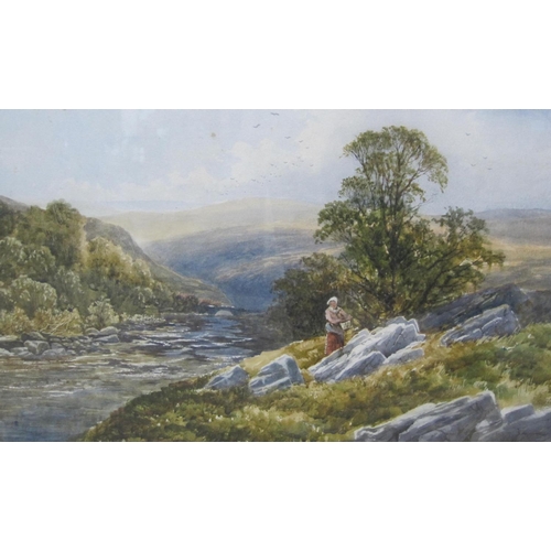 360 - JOHN CARLISLE. 'Glen Croy, Isle of Arran', signed and dated 1888, watercolour, 11 1/2 x 19 in; and a... 