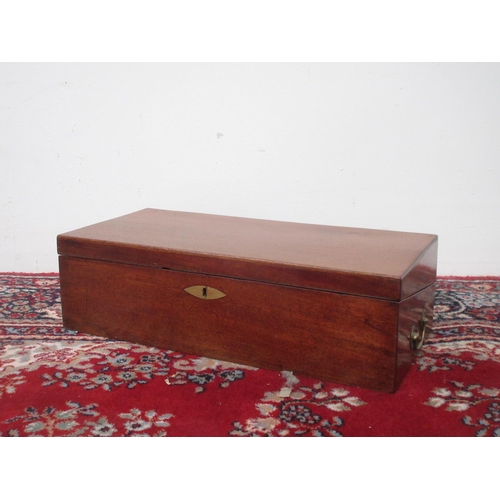 388 - A mahogany Writing Slope 1ft 8in W