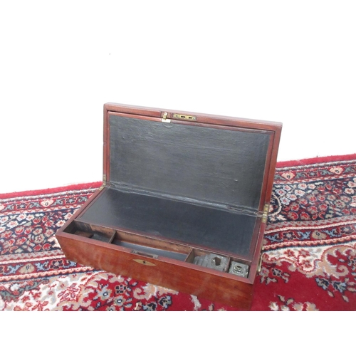 388 - A mahogany Writing Slope 1ft 8in W