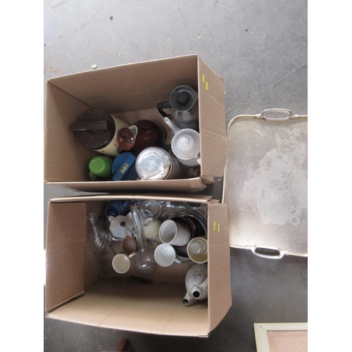 469A - Two boxes including Fly Tying Materials, Mirror, Storage Jars, etc