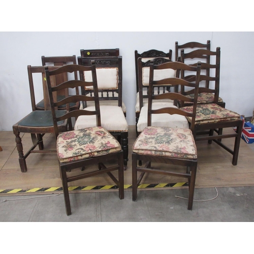 484 - Ten various Dining Chairs