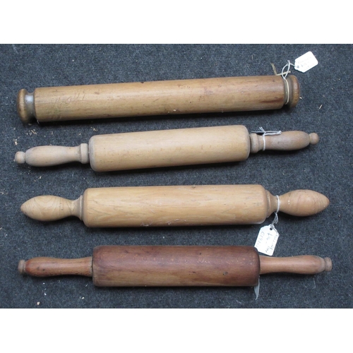 49 - Seven old wooden Rolling Pins and a Sugar Crusher to be used with a Rolling Pin