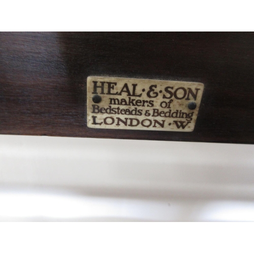 72 - A Heal & Son mahogany and cane Bedstead 4ft 1in W