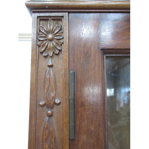 73 - A reproduction Georgian style mahogany and astragal glazed Bookcase, maker, Robson & son, Newcastle ... 