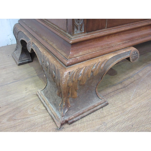 73 - A reproduction Georgian style mahogany and astragal glazed Bookcase, maker, Robson & son, Newcastle ... 