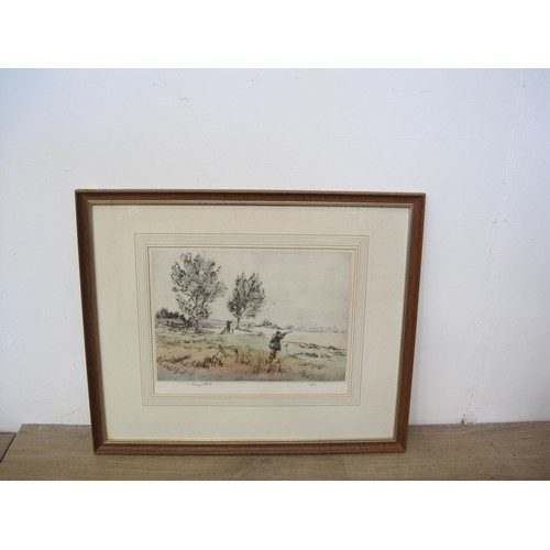 320 - HENRY WILKINSON. 'The Fisherman'; and 'Retrieving the Pheasant', pencil, signed and numbered 8/150, ... 