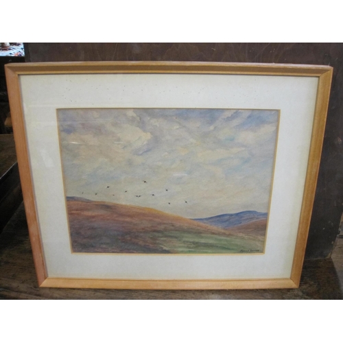 331 - MARY YATES. Rydal Water, signed, with monogram and inscribed on a label verso, pastel, 11 1/2 x 15 i... 