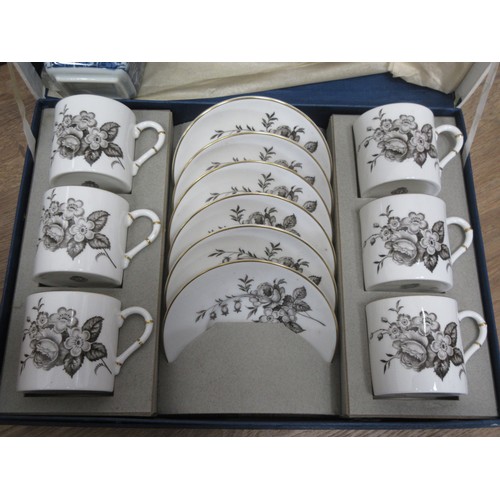 520 - A boxed set of Royal Worcester Coffee Cups and Saucers, other assorted ceramics and a glass Oriental... 