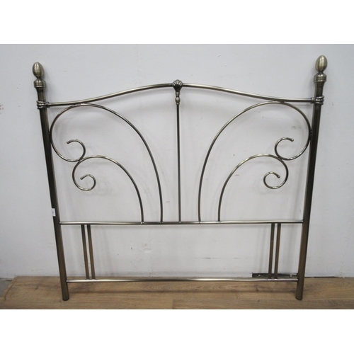 761 - A modern metal Bed End 4ft 9in W