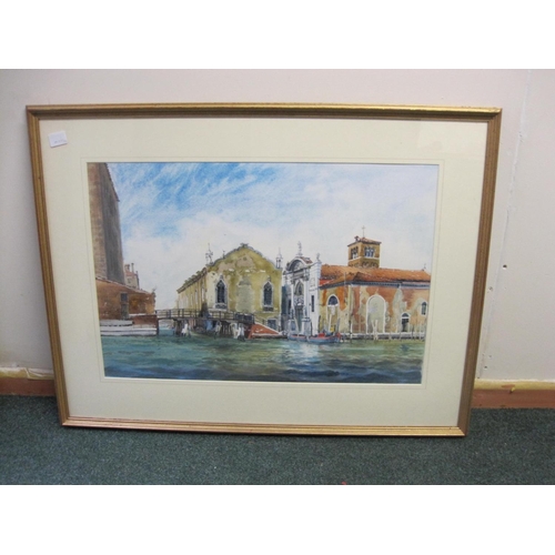 248 - PHILIP SHEPHERD. RWS. Campo Abbazia, Venice, signed, watercolour, 17 x 24 in. Exhibited: Royal Socie... 