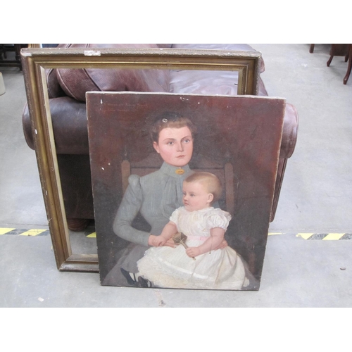 268 - ENGLISH SCHOOL, c. 1900. Portrait of 'Mrs E.A. Powell and Rumsey Powell, Craig-y-Bwla, Lanbedre, sea... 