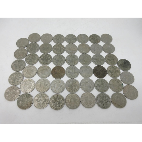 457 - Fifty half-crown Coins.