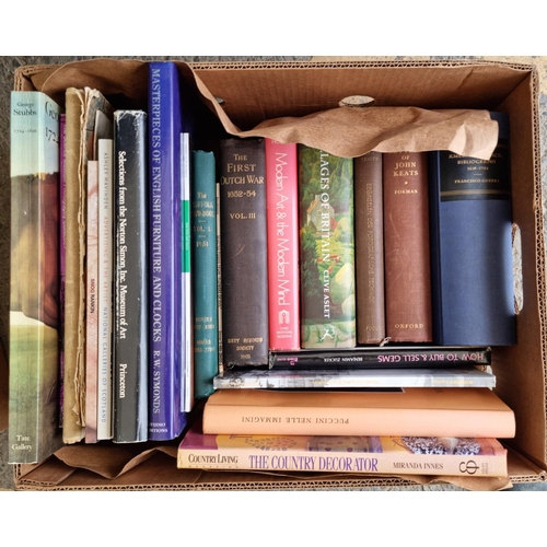 505 - Five boxes of Books including six Harry Potter, cookery books, art related books, villages of Britai... 