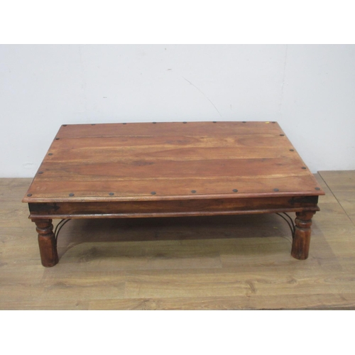 538 - An Eastern style Coffee Table 4ft 5in x 2ft 11.