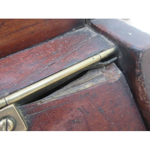 581 - A Victorian brass mounted Coal Box with brass shovel.