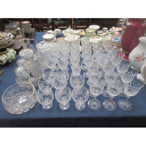 654 - A quantity 'Galway' cut Glasses, etc.