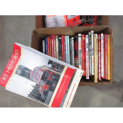 377 - Five boxes of Railway, Bus and motoring Books and Magazines