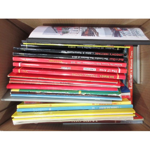 377 - Five boxes of Railway, Bus and motoring Books and Magazines