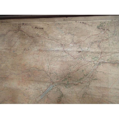 388 - A large Wall Map of Herefordshire, Shropshire and surrounding counties, 7ft W A/F