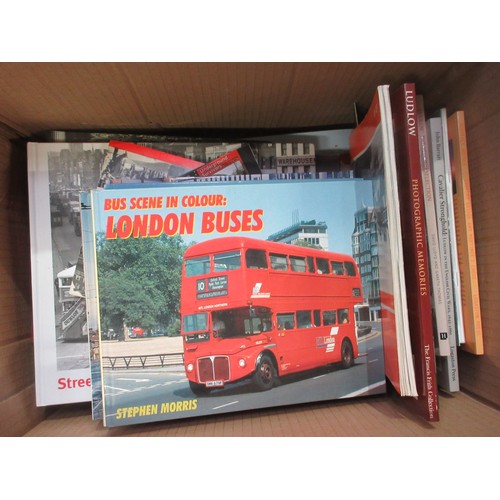 372 - Three boxes of Books and Magazines relating to buses and motoring