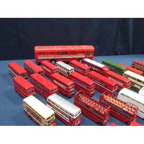 116 - A collection of unboxed diecast Buses and eight Lesney Buses