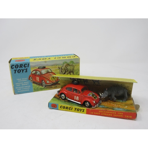 127 - A boxed Corgi Toys No.256 Volkswagen 1200 in East African Safari Trim