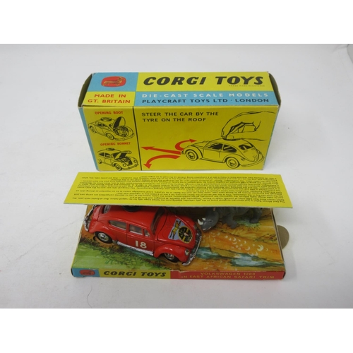 127 - A boxed Corgi Toys No.256 Volkswagen 1200 in East African Safari Trim