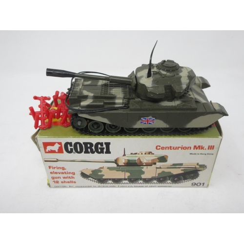 140 - A boxed Corgi Toys No.901 Centurion Tank and a No.906 Saladin Armoured Car