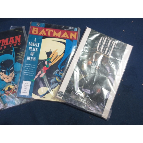 156 - Four DC Batman Comics including 'Year Two' and 'The Cult'