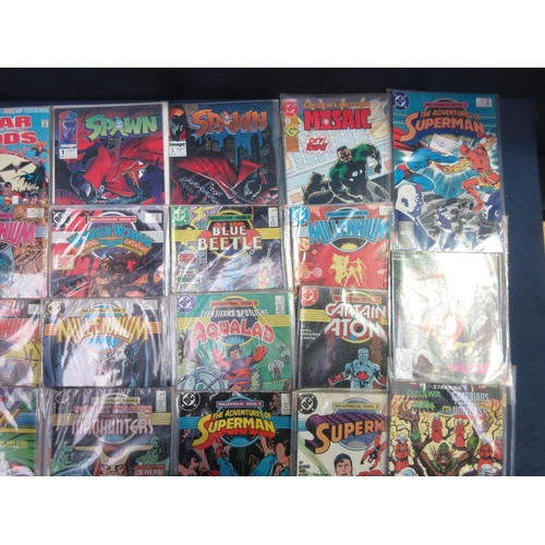 157 - Twenty two Marvel and other American Comics including 'War of the Gods', 'Spawn', 'Mosaic', 'The Adv... 