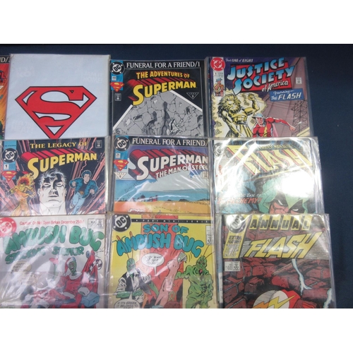 158 - Thirty Superman, Supergirl, Ambush Bug and Flash Comics