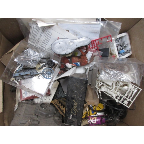 16 - A quantity of plastic Kits, completed Kits, metal Figures, etc