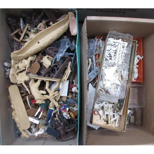 16 - A quantity of plastic Kits, completed Kits, metal Figures, etc