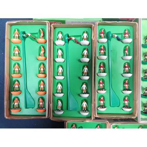 164 - Eleven 1960's Subbuteo boxed Teams including Blackpool, Leeds United, Manchester United, Sheffield W... 