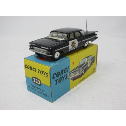 196 - A boxed Corgi Toys No.223 Chevrolet State Patrol