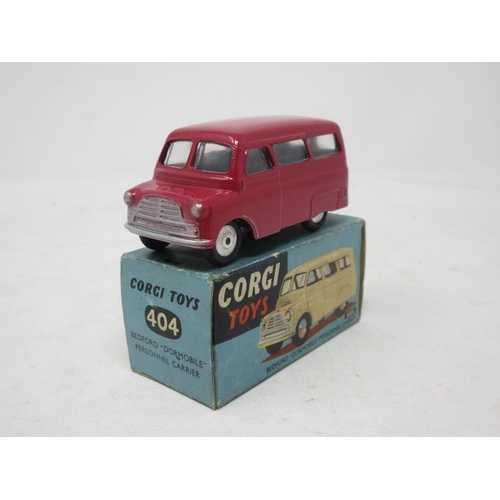 201 - A boxed Corgi Toys No.404 pink Bedford Dormobile