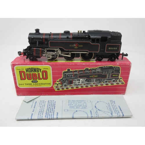 23 - A boxed Hornby Dublo No.2218 2-6-4T Locomotive with instructions