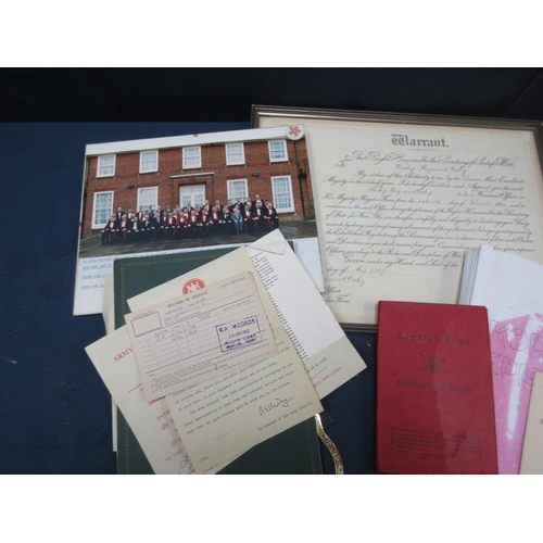 260 - A collection of memorabilia and ephemera relating to W.R. Cawley Royal Artillery and service in Kore... 