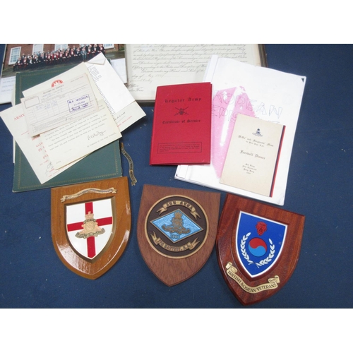 260 - A collection of memorabilia and ephemera relating to W.R. Cawley Royal Artillery and service in Kore... 