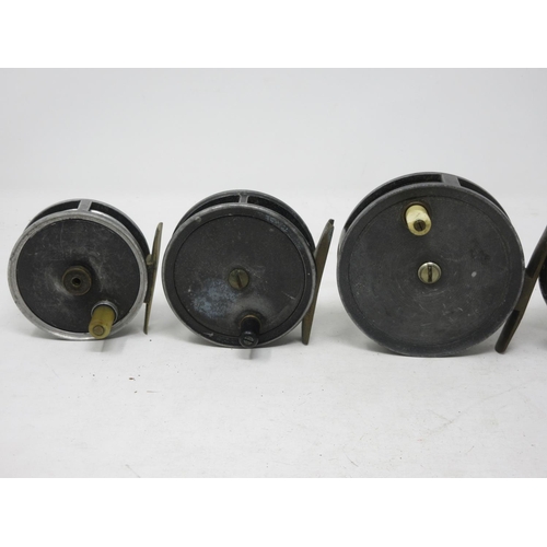 333 - A Walker Bampton & Co. Fly Reel and four other Fly Reels